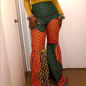 Ankara High-Waisted Wide Leg Pants